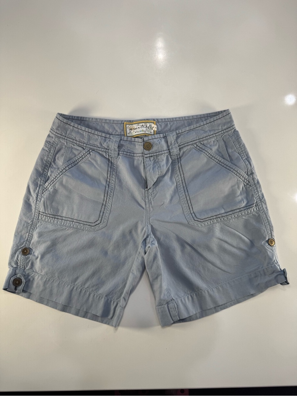 United Colors Of Benetton Light Grey Cargo Shorts